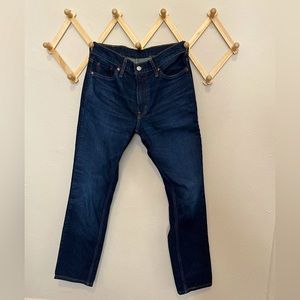 Levi’s dark wash straight leg jeans